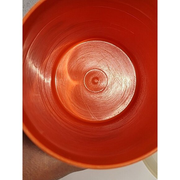 Vintage Tupperware Orange Tumbler With Lid - 321-11 - 16 Oz - Retro Chic For You - Picture 4 of 6